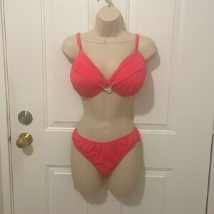 Bikini, bottom, midrise, moderate back coverage and Sunset, pink by Venus